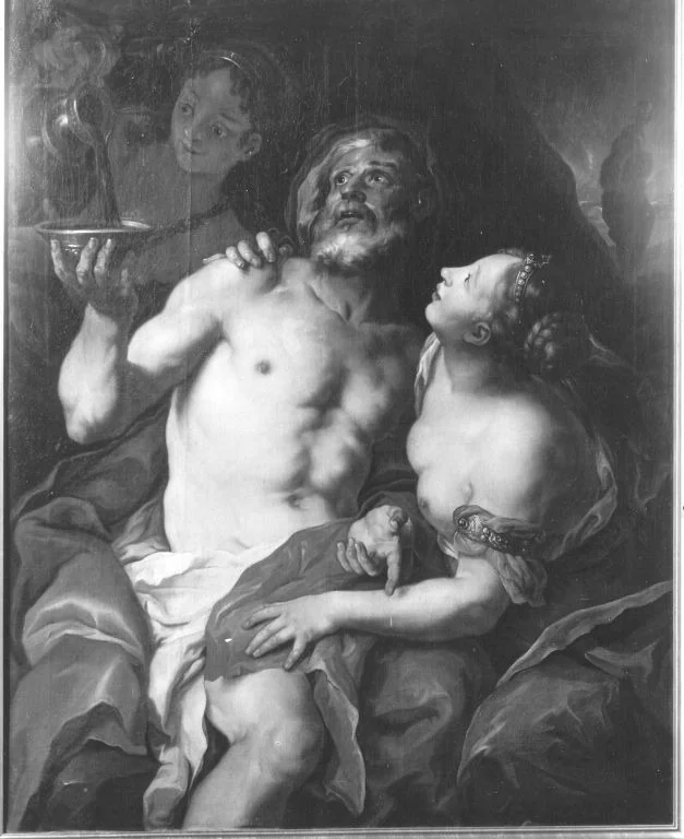 Lot und seine Töchter, detail