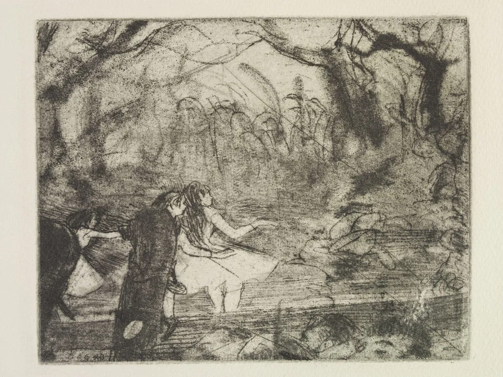 Sur la Scène, by Hilaire-Germain Edgar Degas, 1876