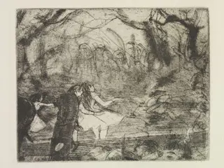 Sur la Scène, by Hilaire-Germain Edgar Degas, 1876