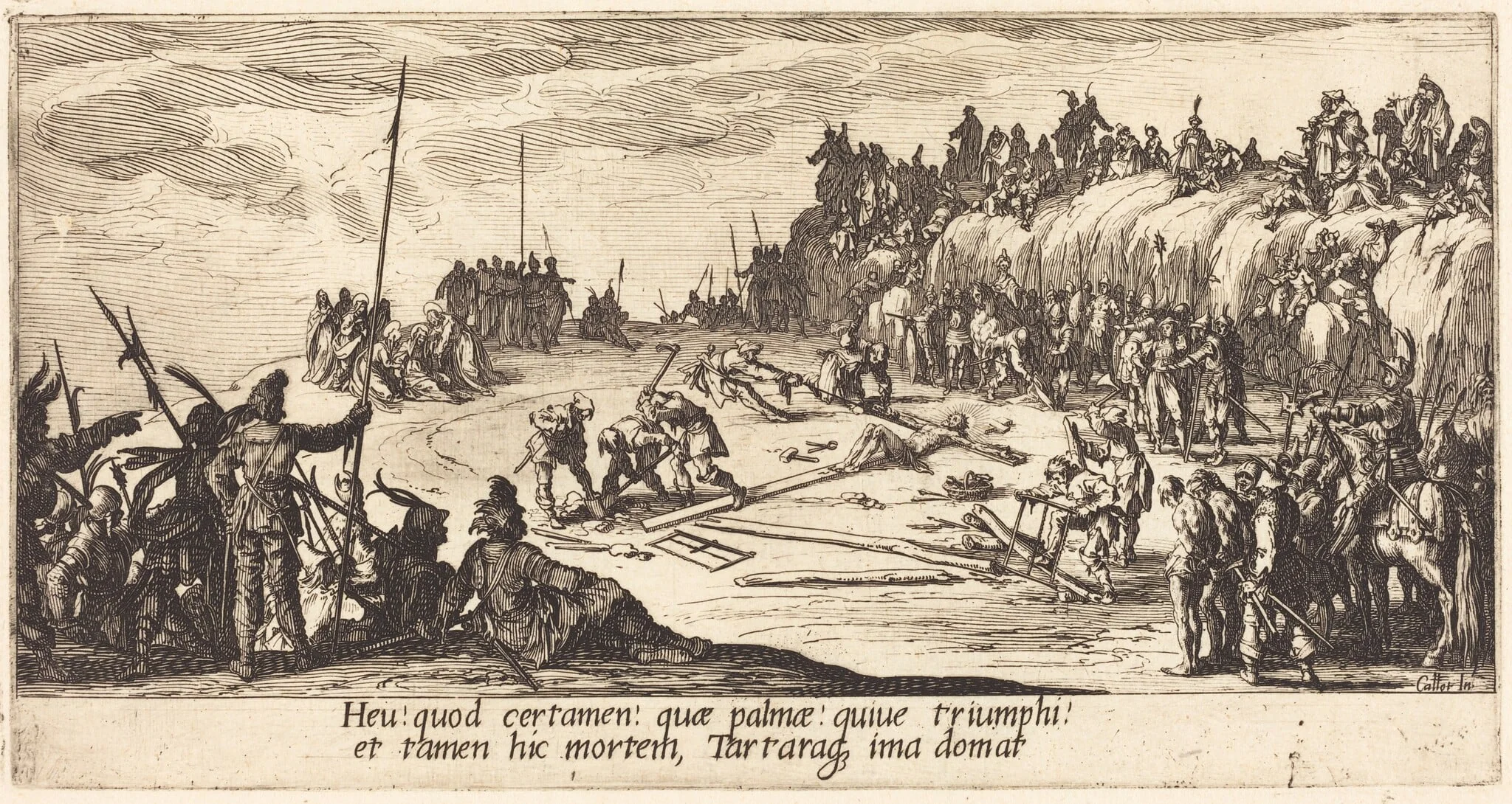 The Nailing to the Cross, detail