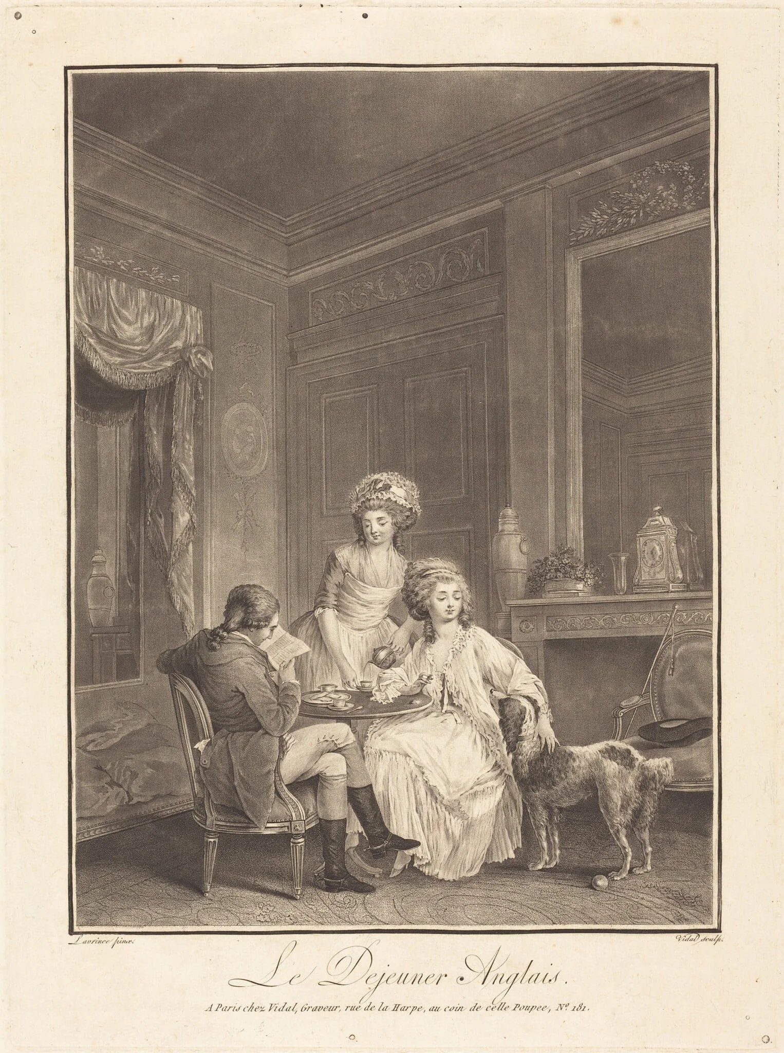 Le dejeuner anglais, detail