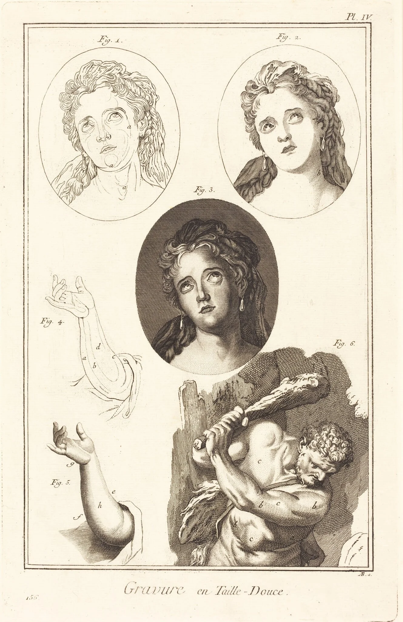 Gravure en Taille-Douce: pl. IV, detail