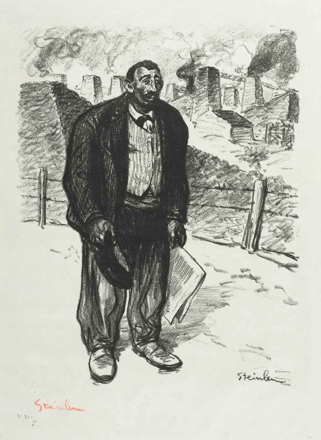 L'Honnête ouvrier, by Théophile Alexandre Steinlen, 1899