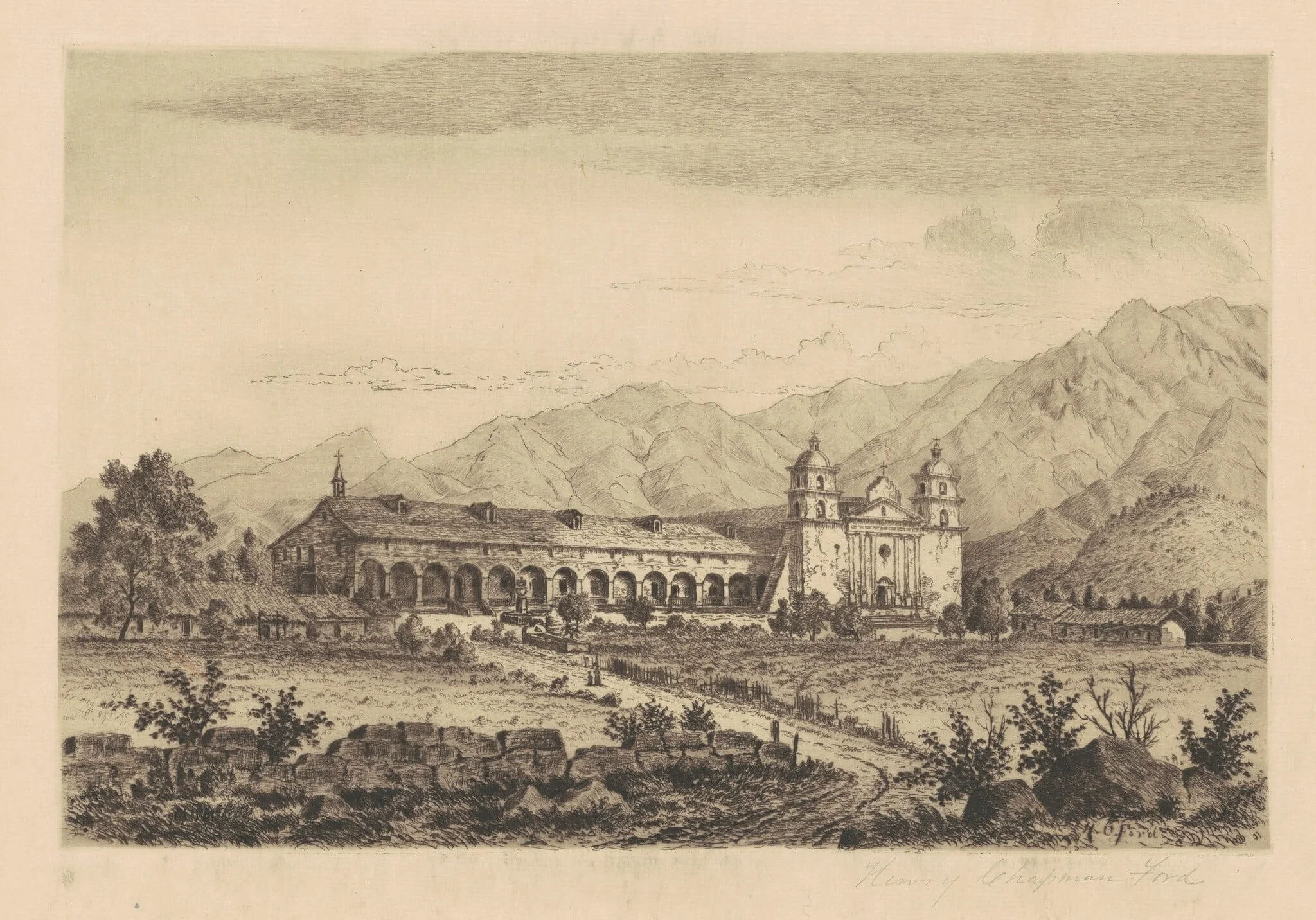 Mission Santa Barbara, detail