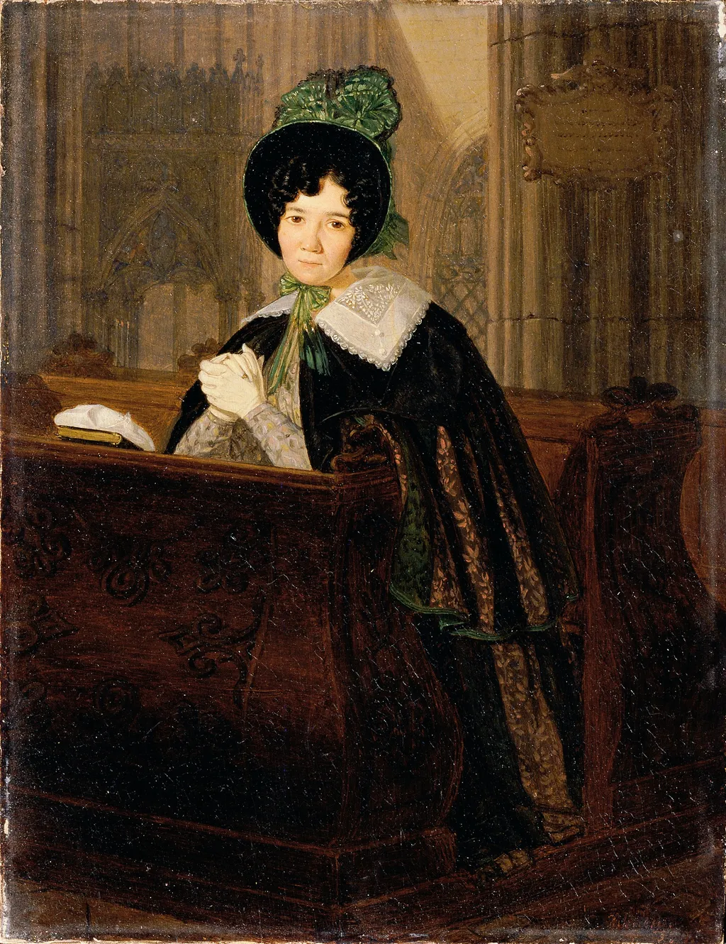 Mrs. Katharina Waldmüller, by Josef Weidner, oil, 1850