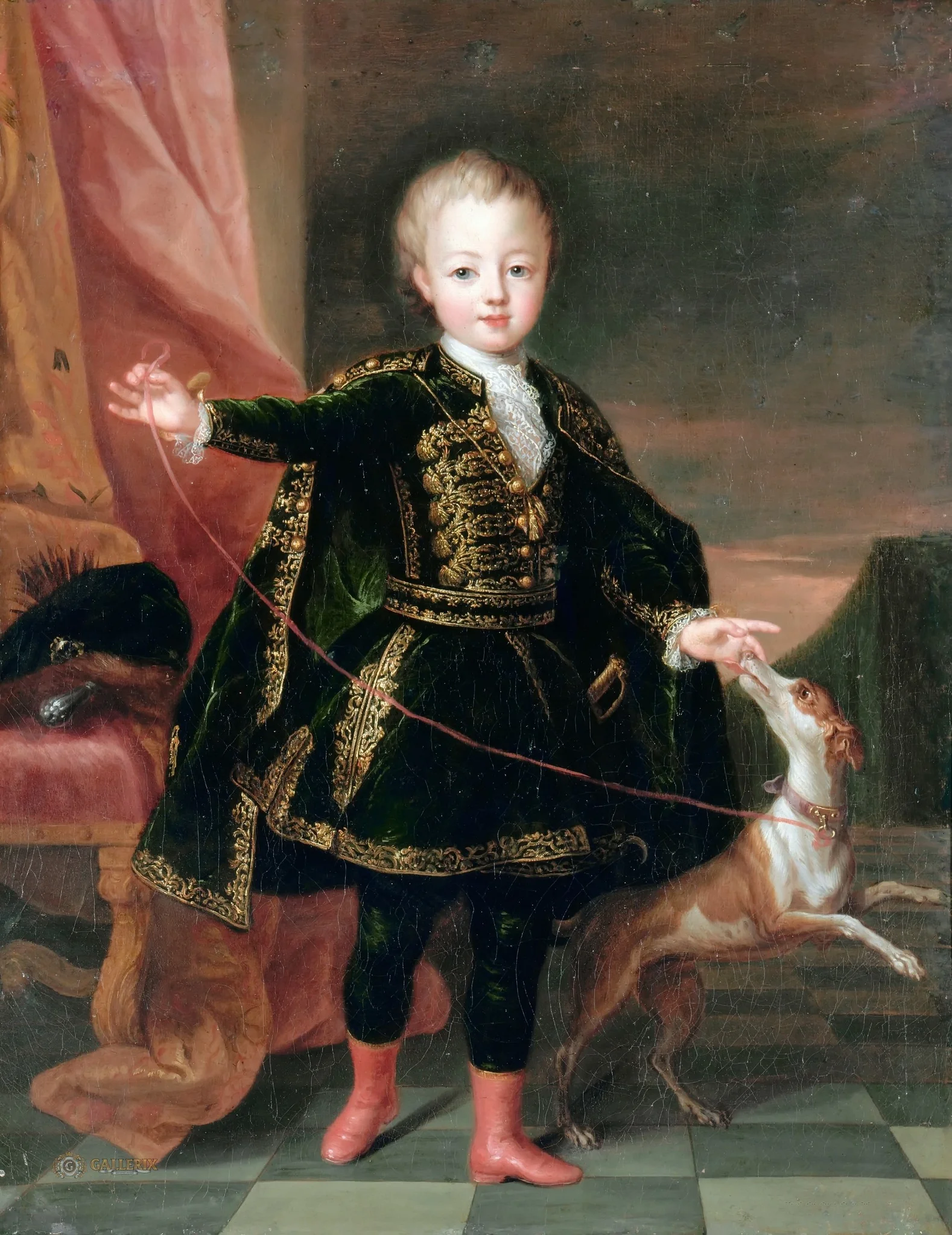 Portrait of Léopold Clément de Lorraine, Hereditary Prince of Lorraine (1707-1723), detail