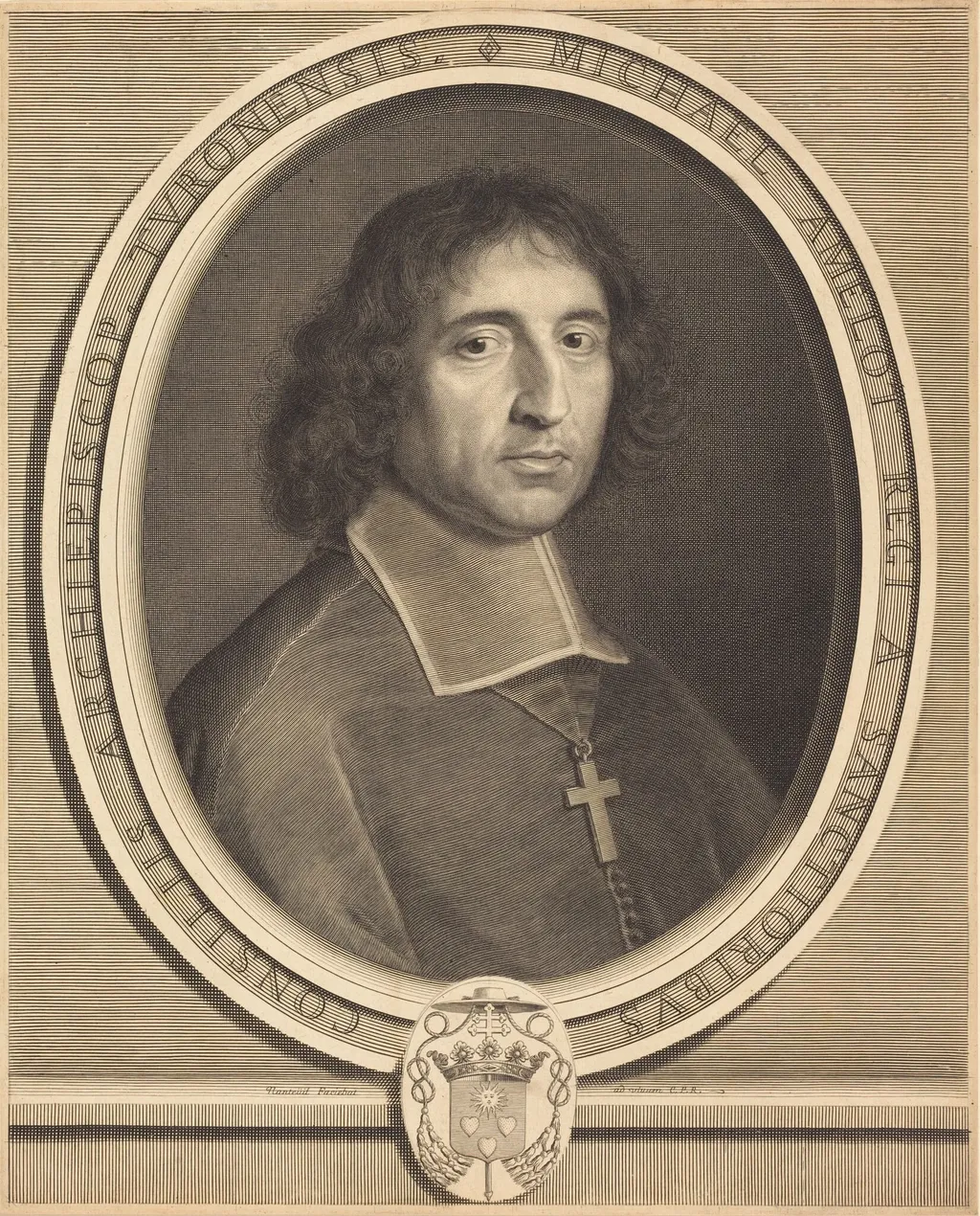 Michel Amelot, by Robert Nanteuil, ink, 1673
