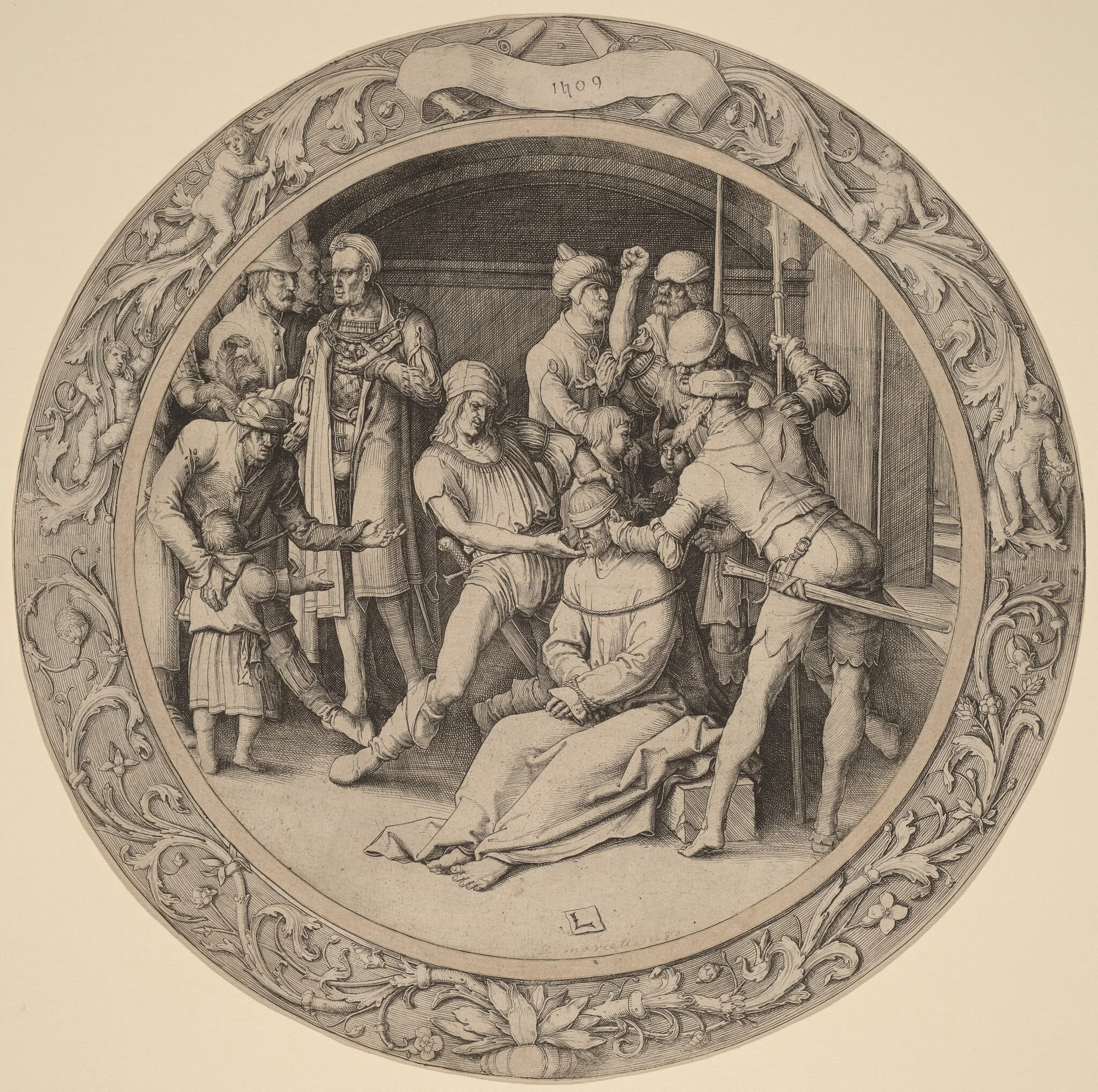 The Scoffing of Christ, detail
