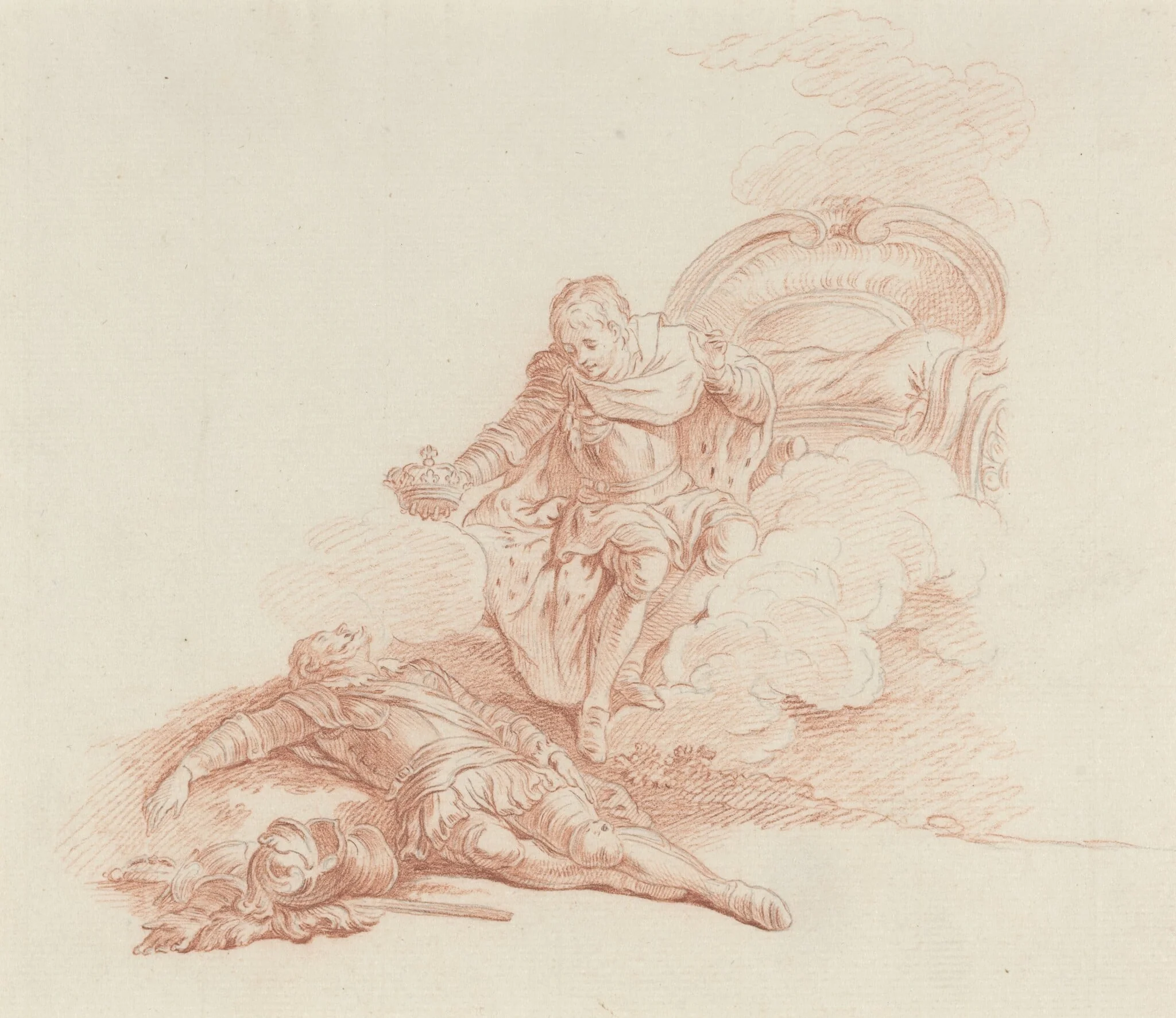 Regne, dit-il, triomphe et sois en tout mon fils, detail