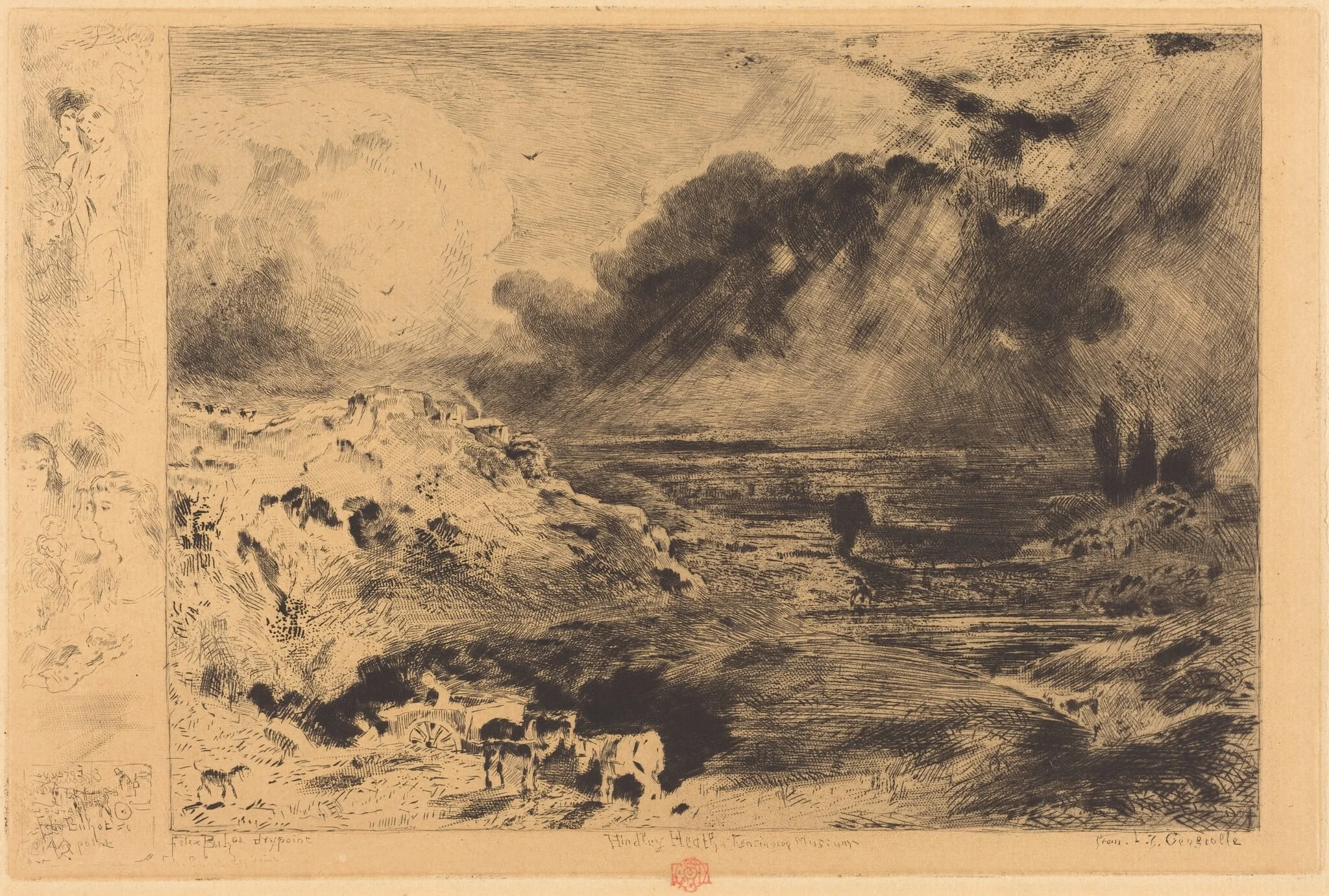 L'Orage (The Storm), detail