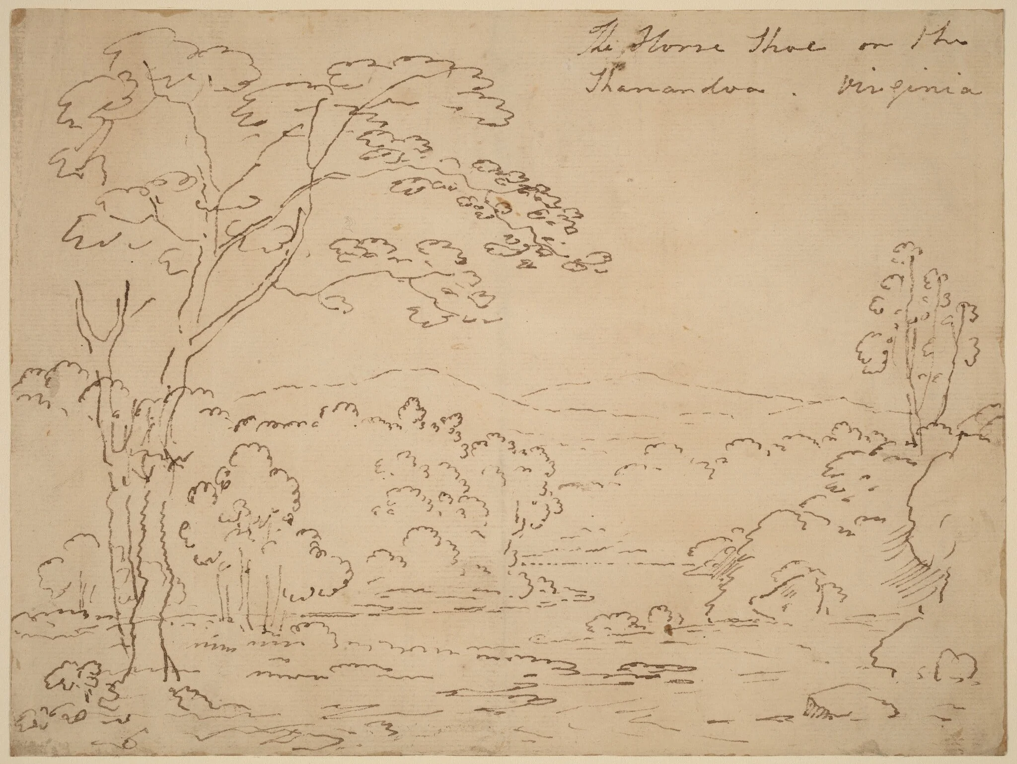 The Horse Shoe on the Shenandoah, Virginia, detail
