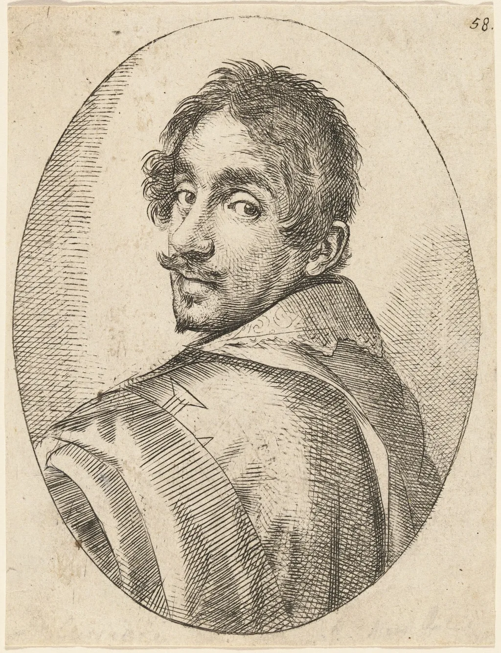 Self-Portrait, by Ottavio Leoni, ink, 1604