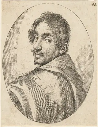 Self-Portrait, by Ottavio Leoni, ink, 1604
