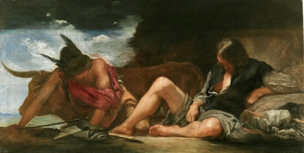 Mercury and Argus, by Diego Velázquez, oil, 1659
