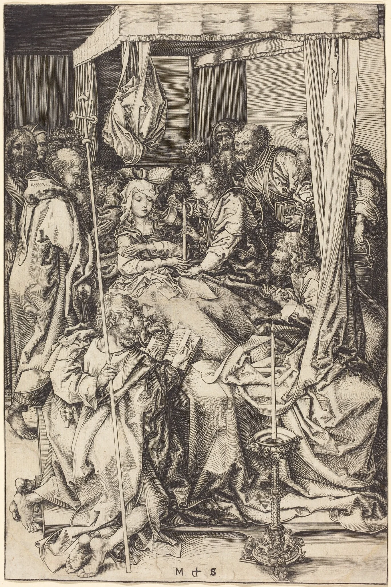 Death of the Virgin, detail