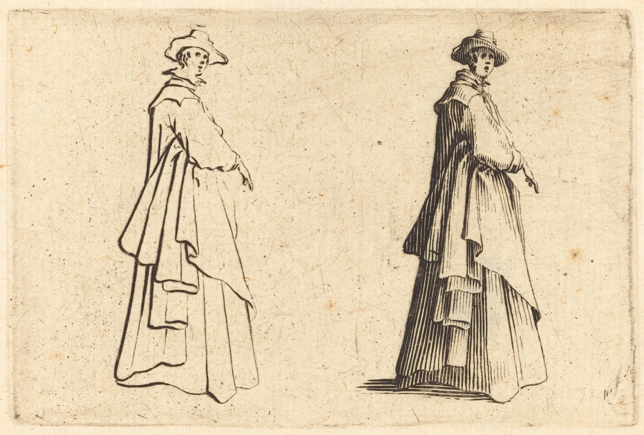 Lady in a Large Coat, detail