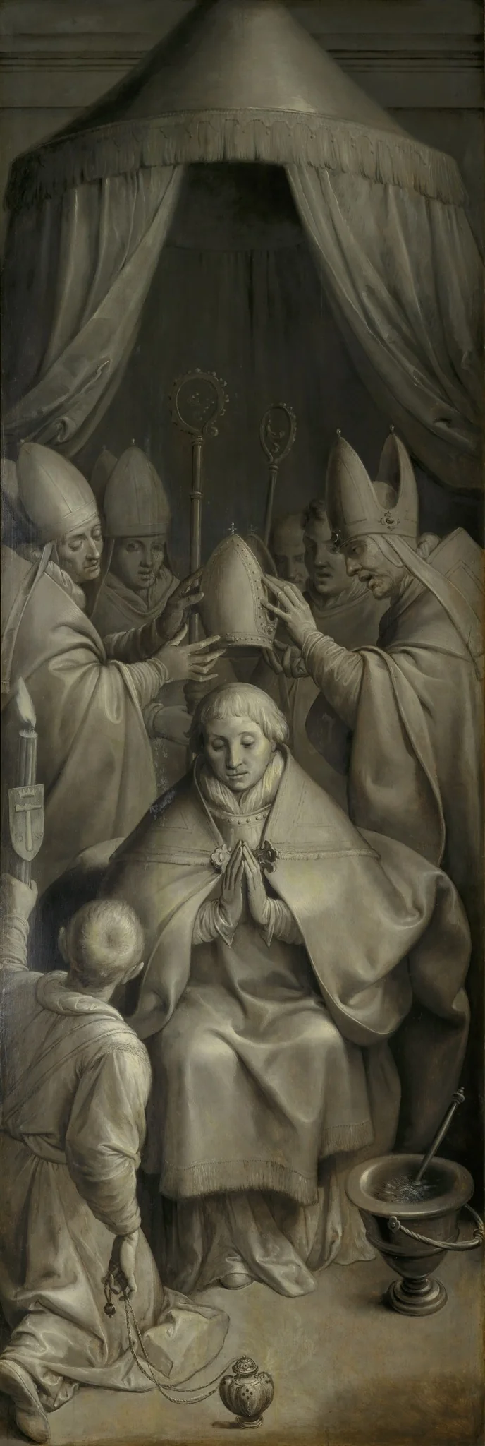Episcopal ordination of Saint Eligius, detail