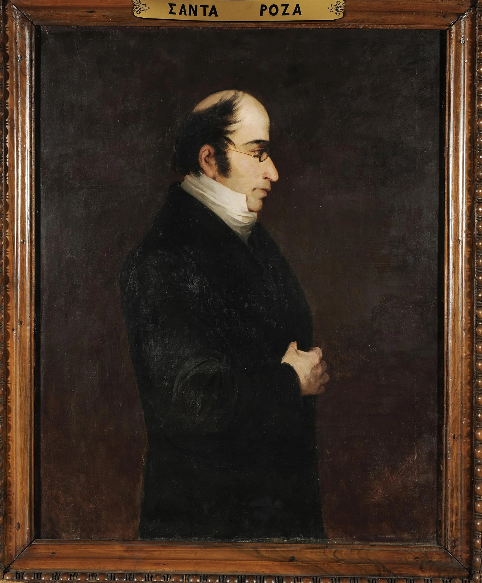 Προσωπογραφία του Σανταρόζα, detail