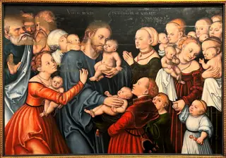 Christ Blessing the Children, by Lucas Cranach the Elder, unspecified, 1538