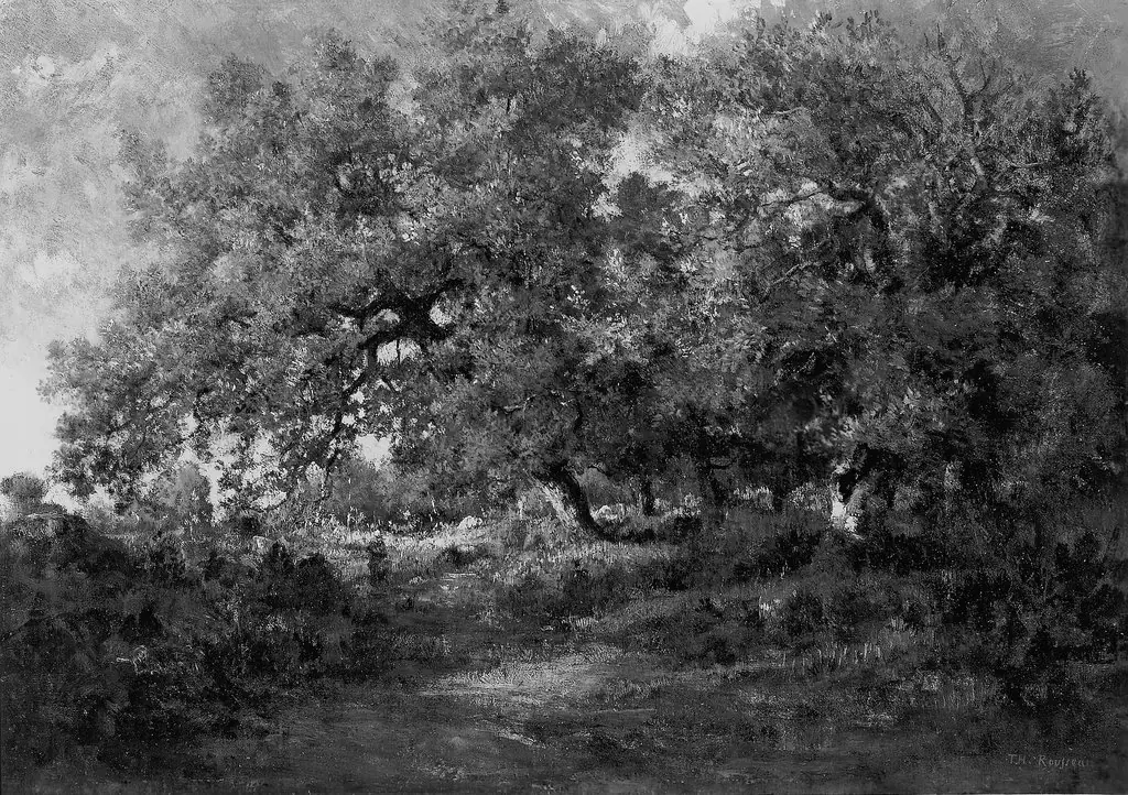 Landscape, by Théodore Rousseau, unspecified, 1860