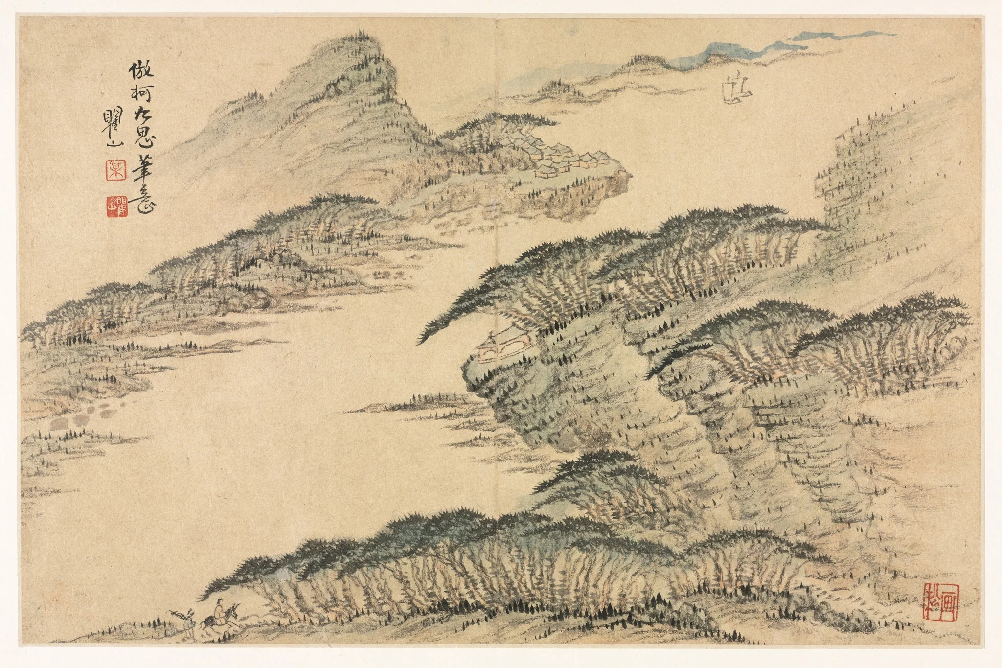 Landscapes in Various Styles after Old Masters, detail