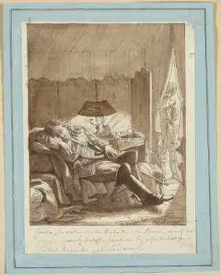 Le Sommeil du Grand Condé, by Jacque-Noël-Marie Frémy, 1817