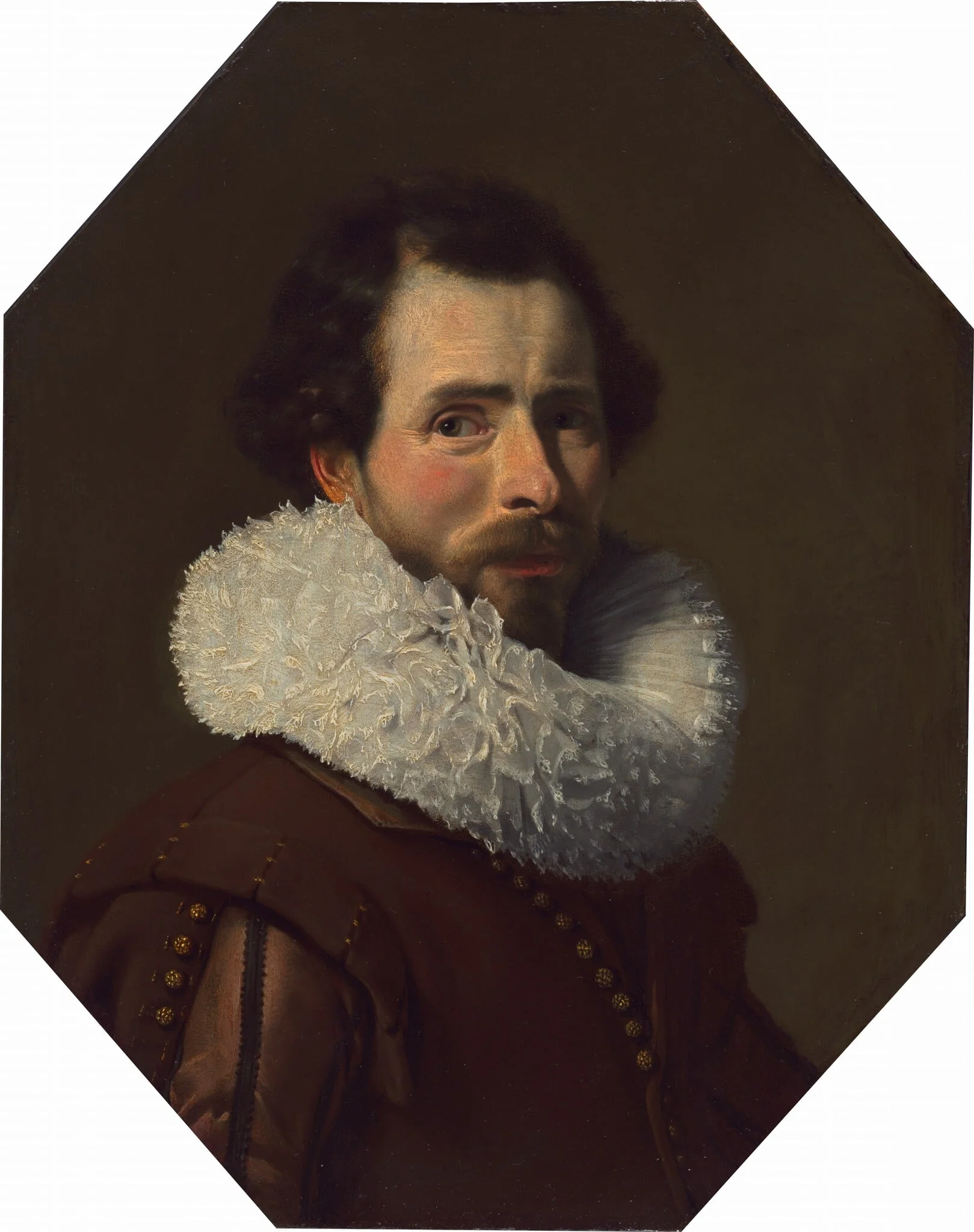 Portrait of a Gentleman Wearing a Fancy Ruff, detail