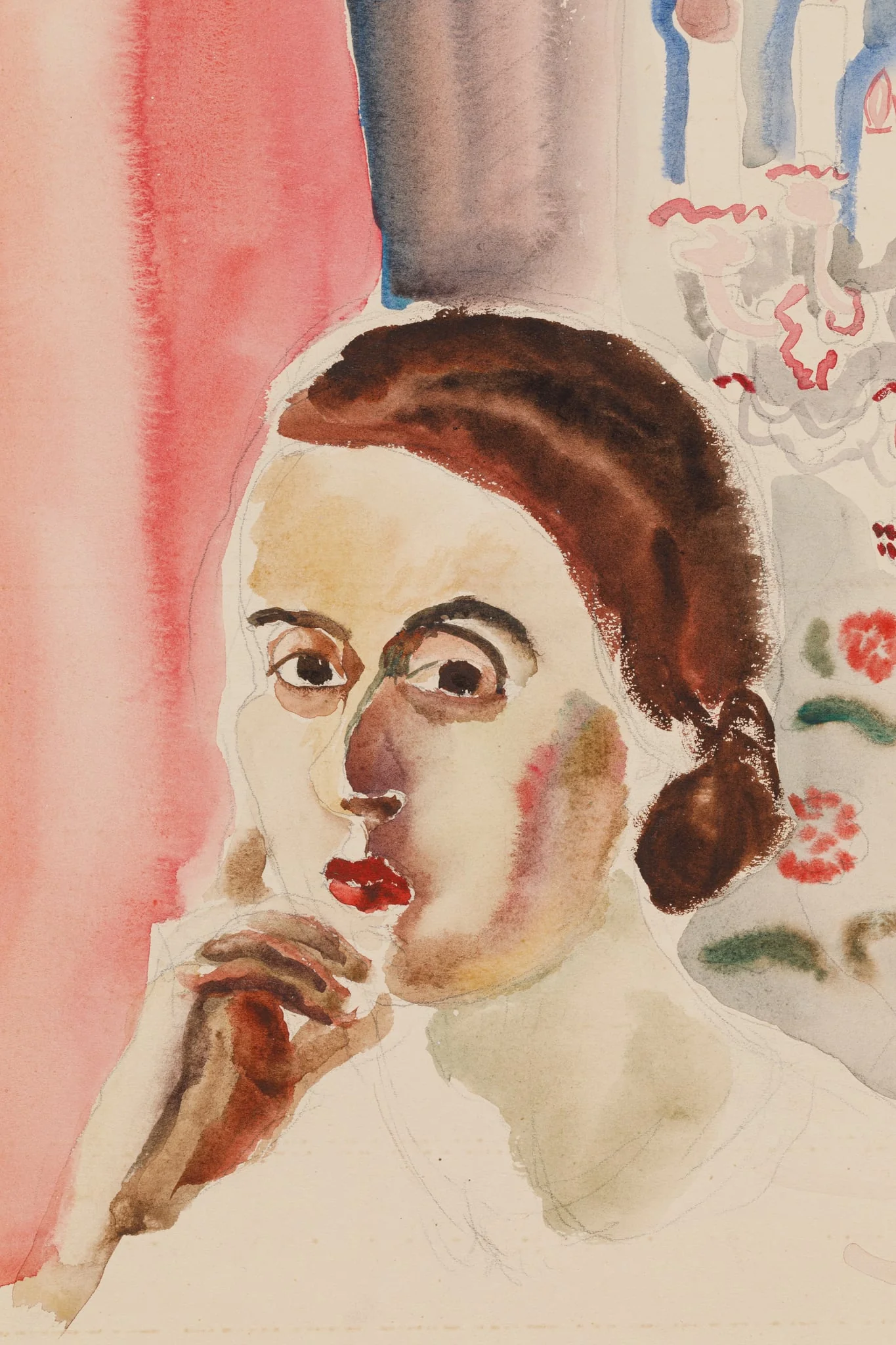 Portret de femeie, detail