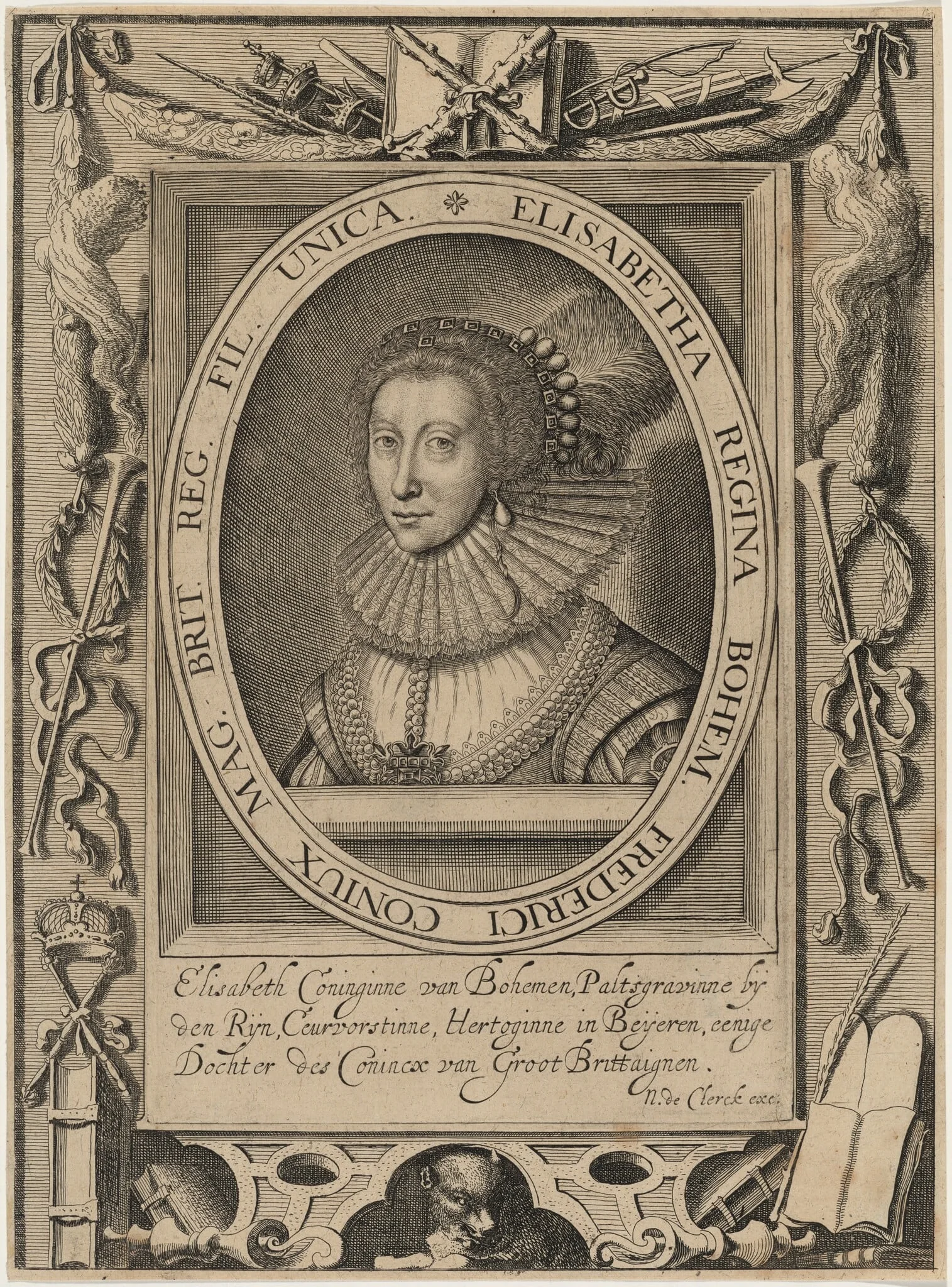 Elizabeth, Queen of Bohemia, detail