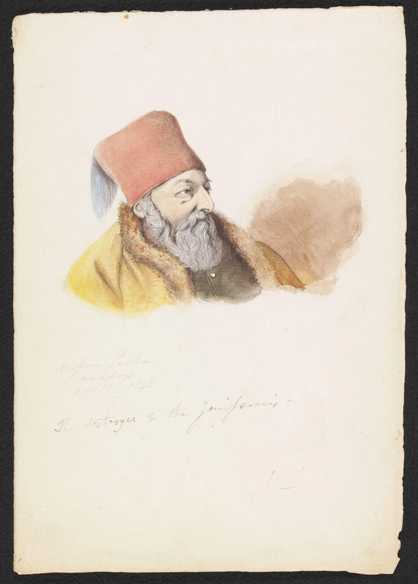 Hussein Pasha, detail