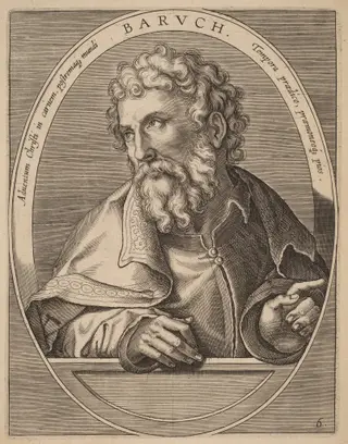 Baruch, by Theodor Galle, ink, 1613