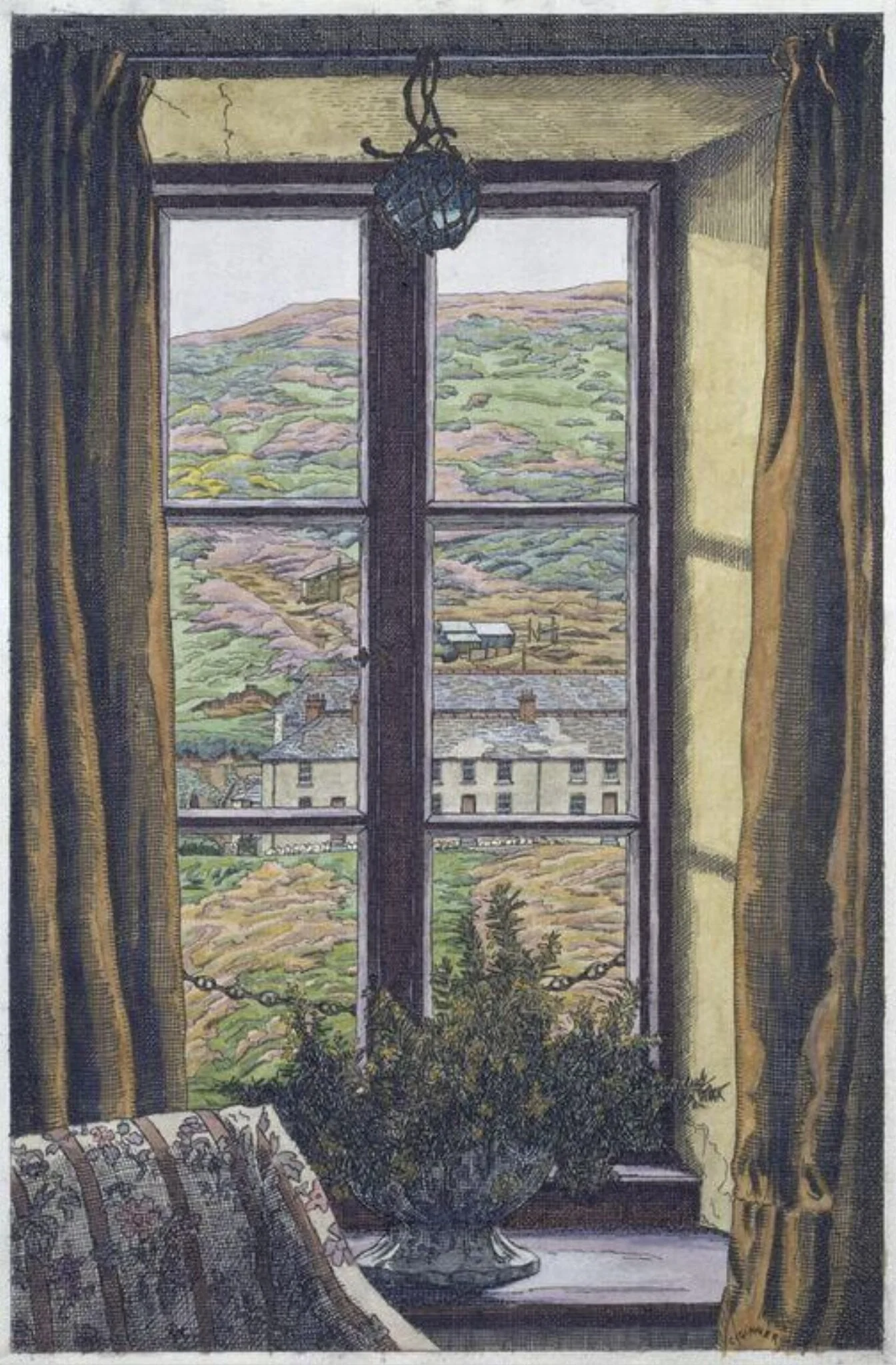 Through a Cornish Window, detail