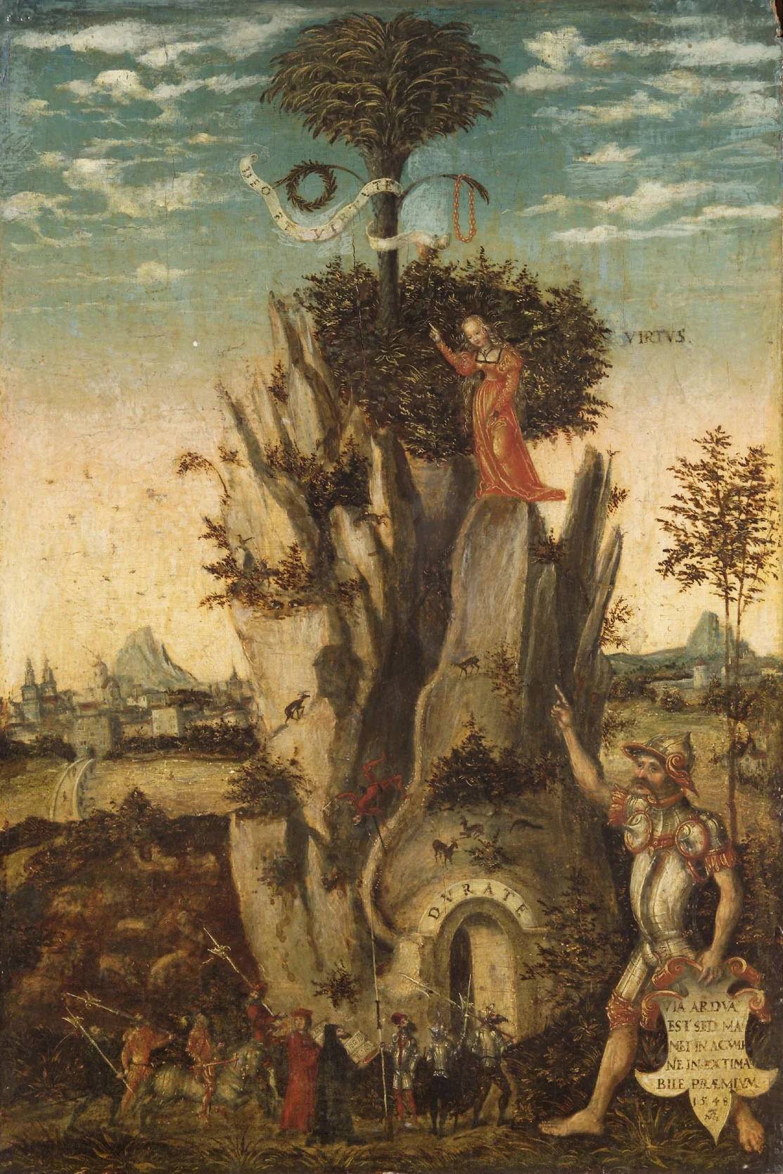 Allegory of Virtue, detail
