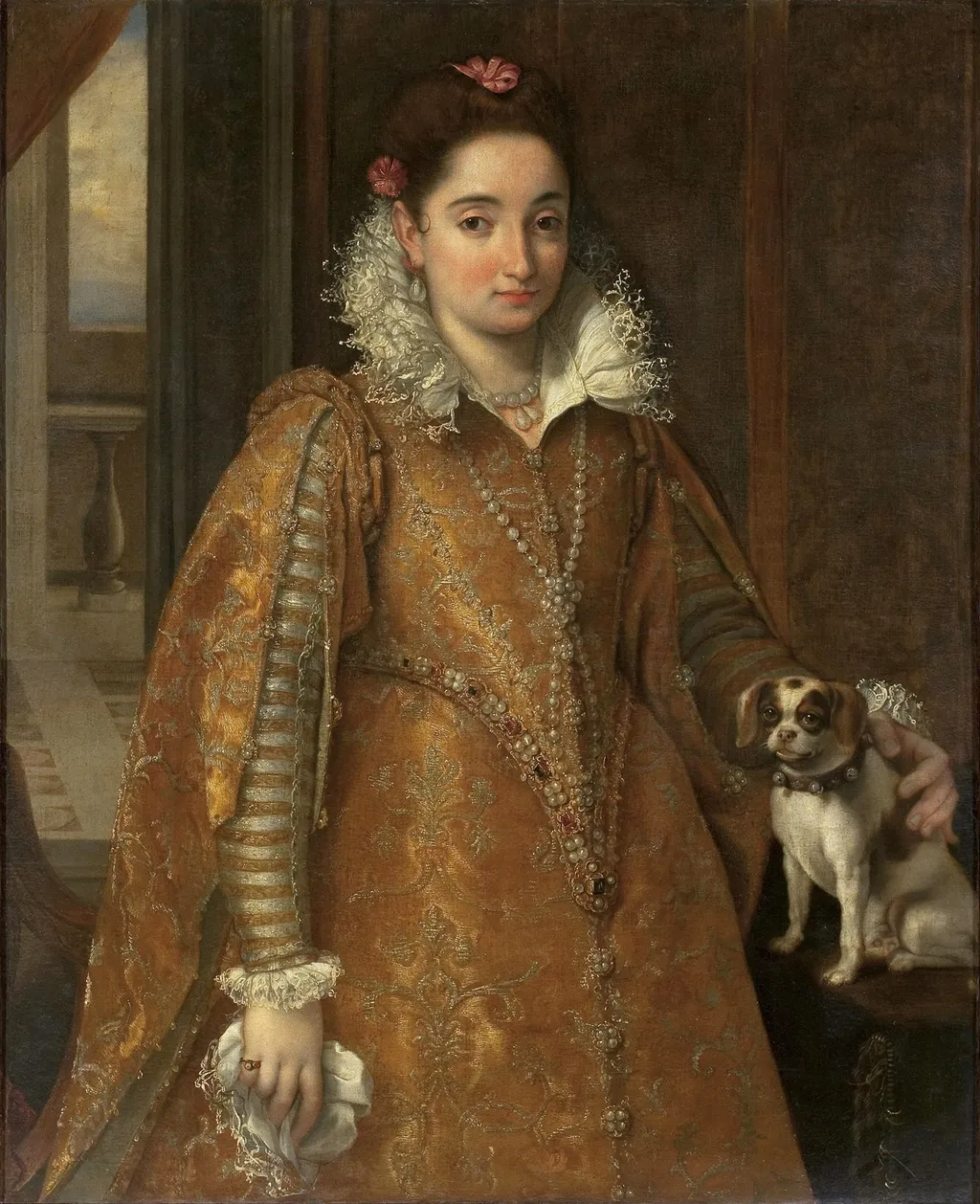 Portrait of a Lady, by Federico Barocci, oil, 1598