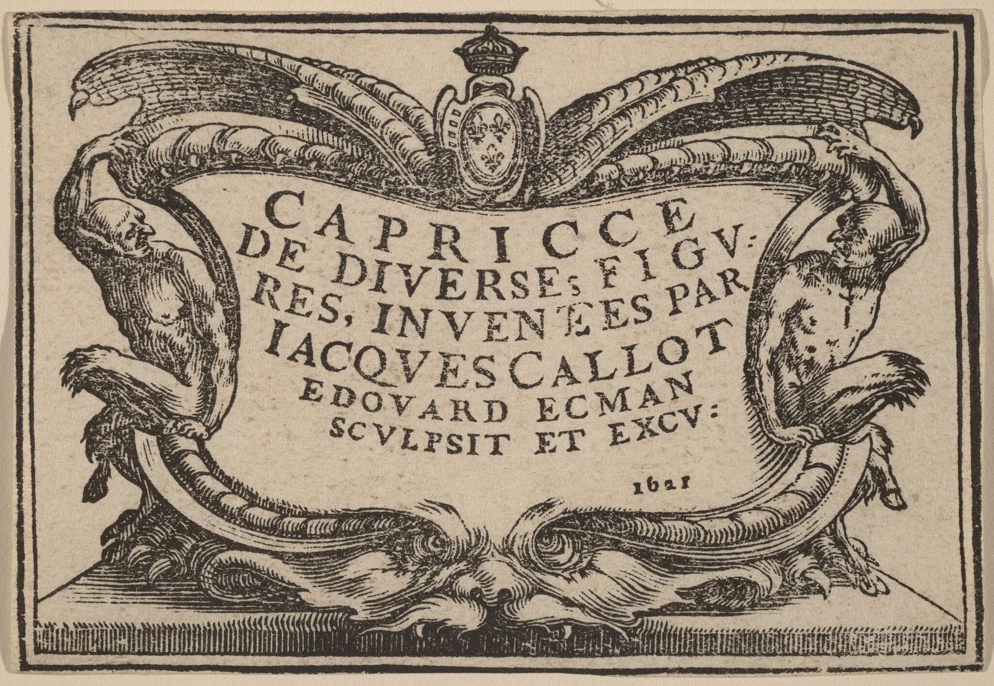 Title Page for "The Capricci", detail