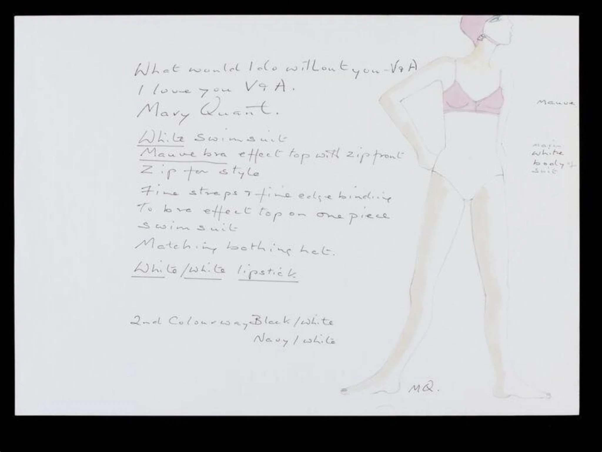 Contribution to V&A's 150th anniversary album, detail