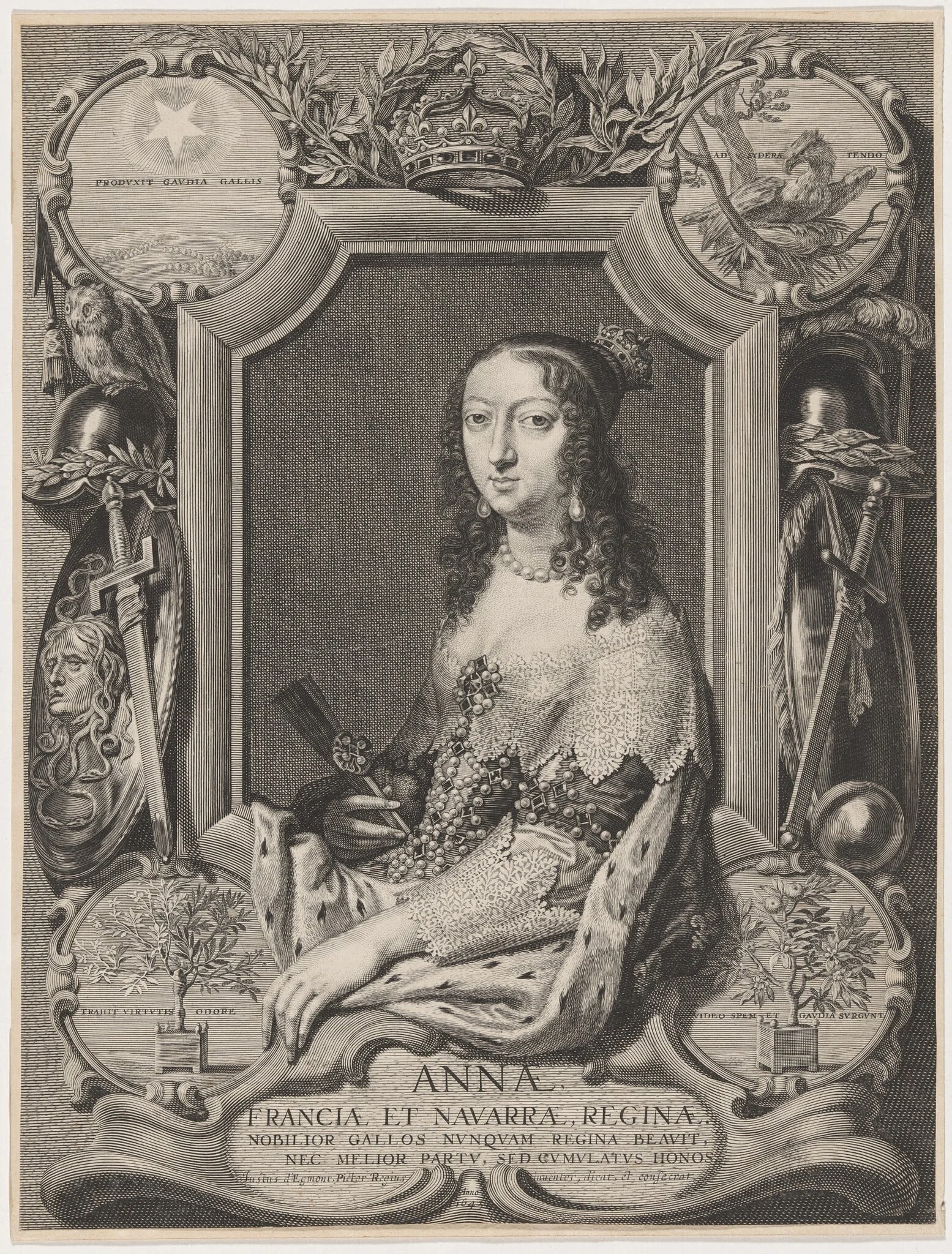 Anna Regina (Anne, Queen of France and Navarre), detail