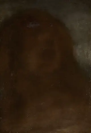 Kop van een vrouw, genaamd 'A fair beauty', by Matthijs Maris, oil, 1896