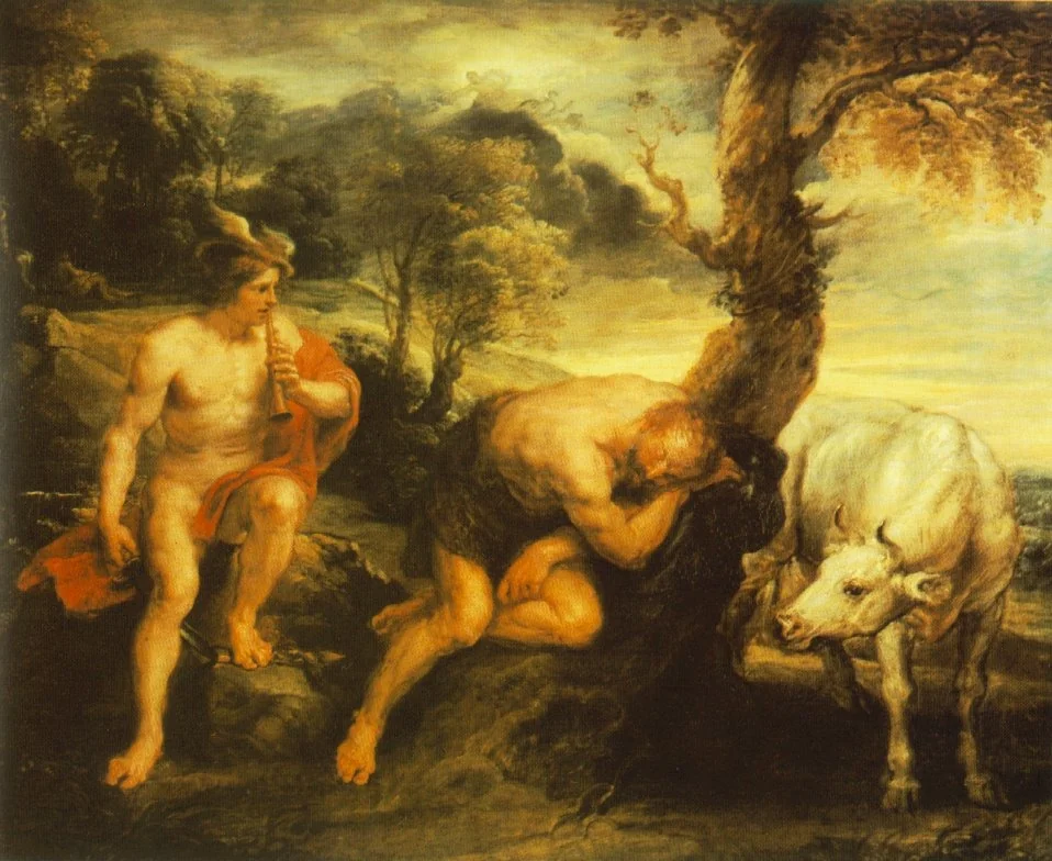 Mercury and Argus, detail