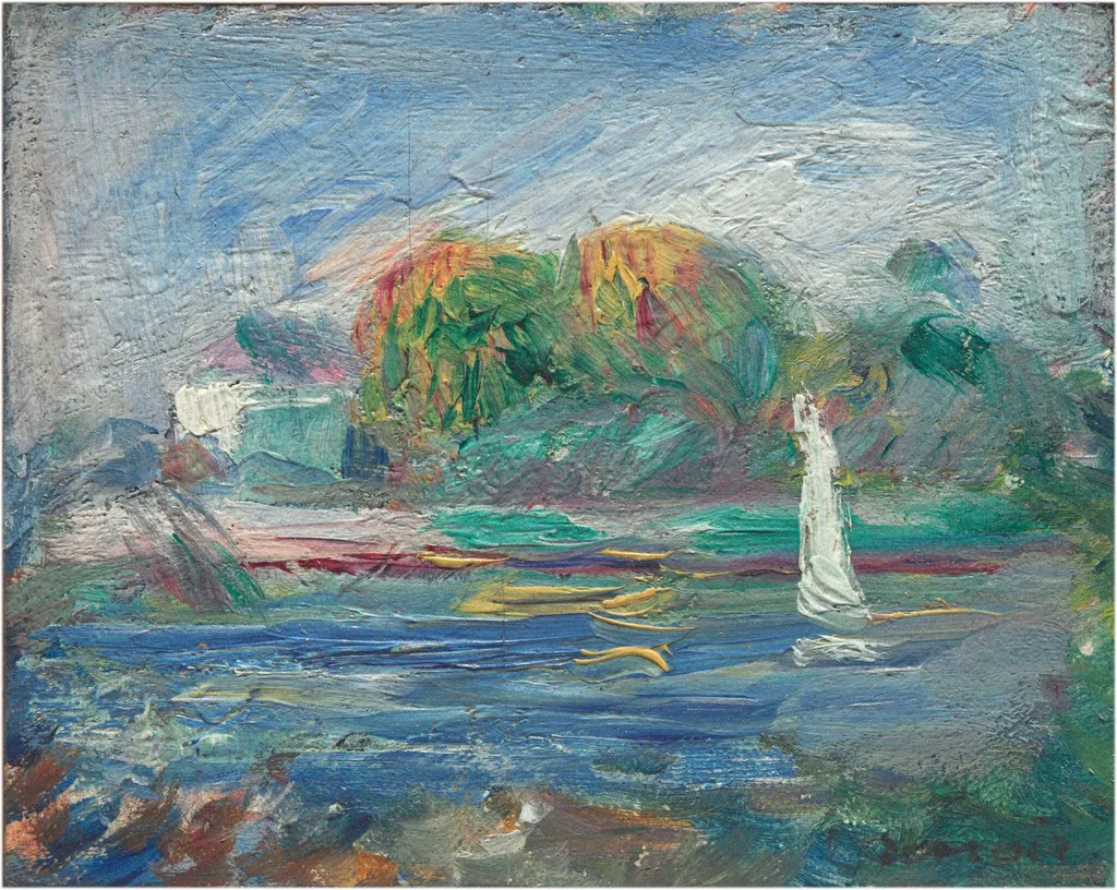The Blue River, by Auguste Renoir, oil, 1895