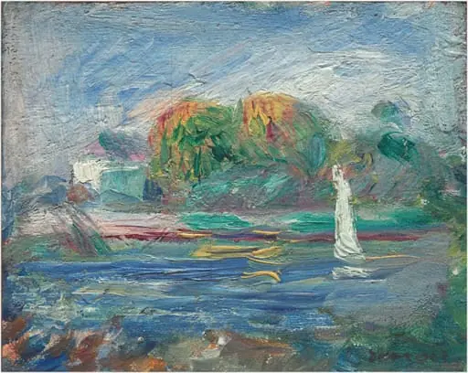 The Blue River, by Auguste Renoir, oil, 1895