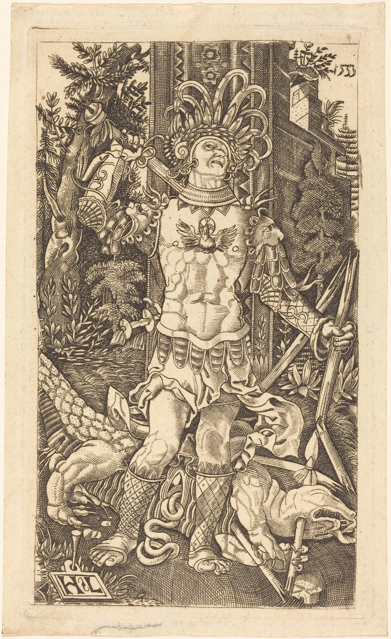 Saint George Standing, detail