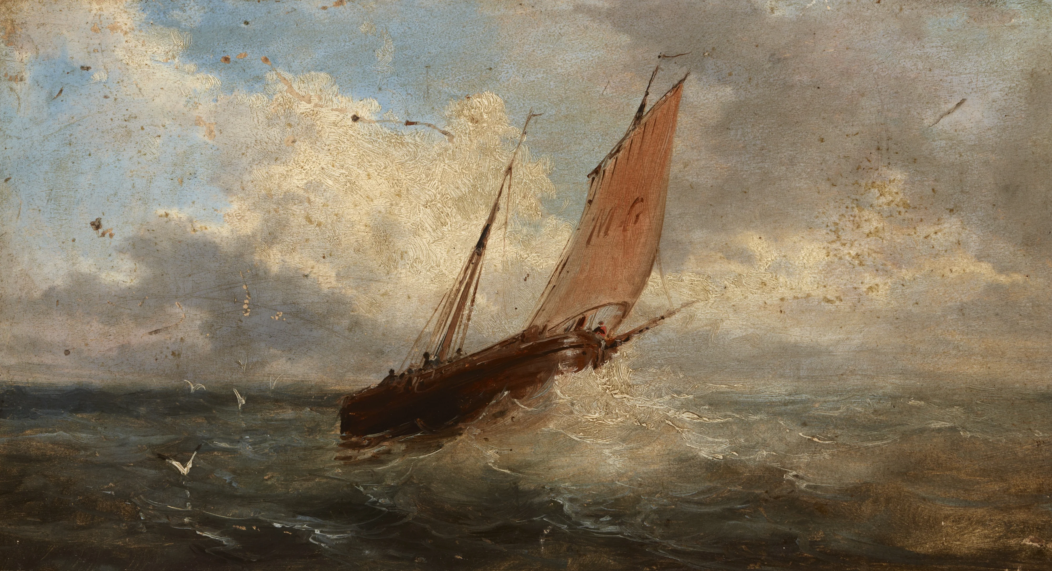 View of the Sea – Boat at the Sea, detail