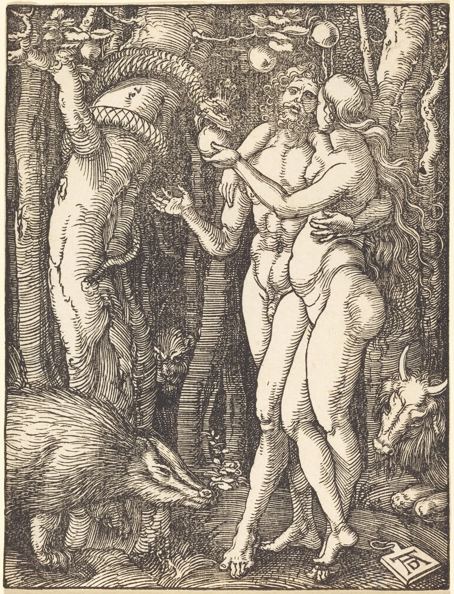 The Fall of Man, detail