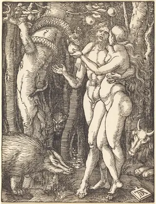 The Fall of Man, by Albrecht Dürer, ink, 1510