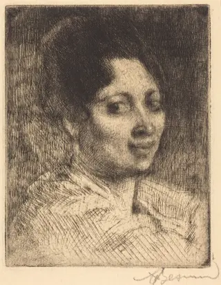 Peppina, by Albert Besnard, ink, 1919