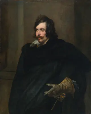 Portrait of a man, possibly Marcantonio Doria, Prince of Angri, by Anthony van Dyck, oil, 1626
