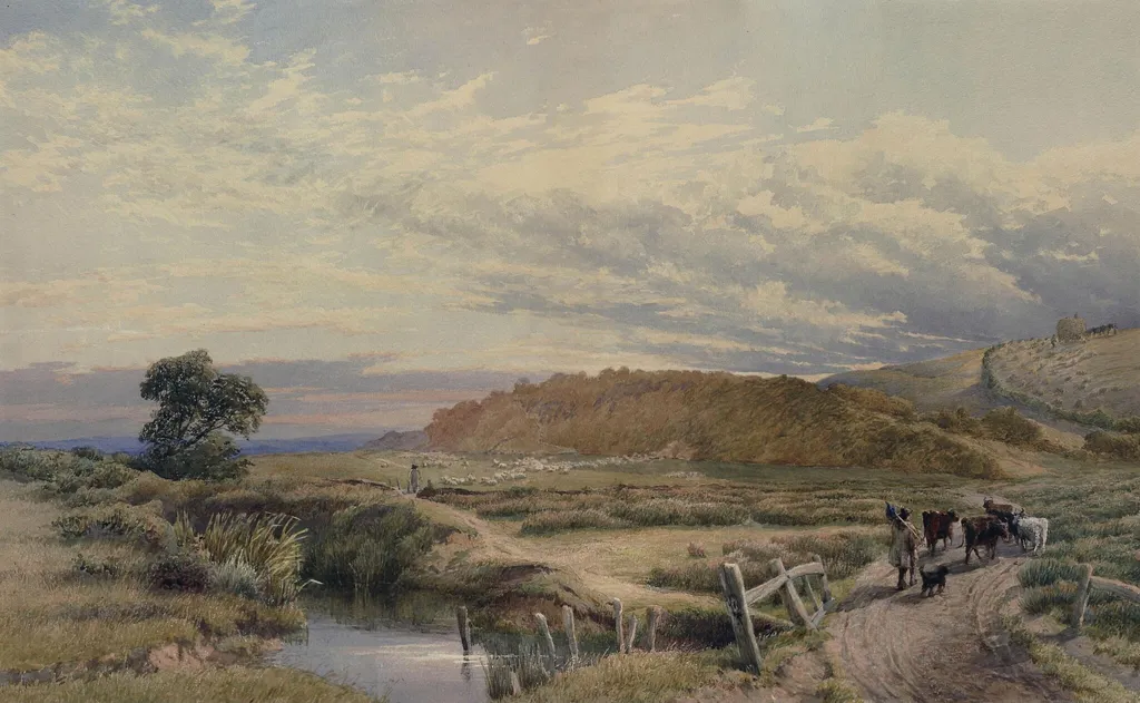On the Hill at St. Leonards, by Davidson, 1850