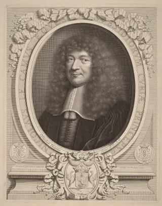 Nicolas Le Camus, by Peter Ludwig van Schuppen, ink, 1678