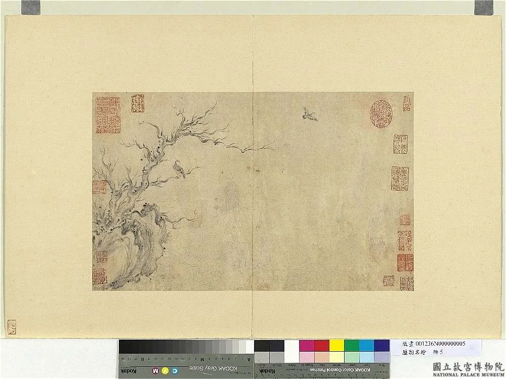 Old Tree and Flowing Stream, detail